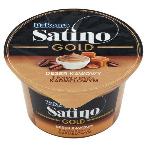 Satino Gold deser kawowy z sosem karmelowym Bakoma 135 g