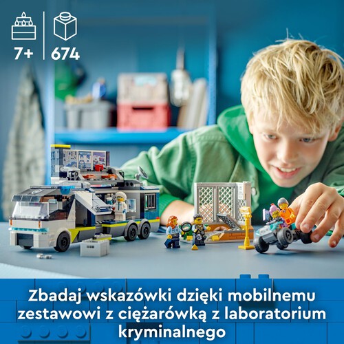 City Policyjna ciężarówka z laboratorium kryminalnym 60418 LEGO zestaw