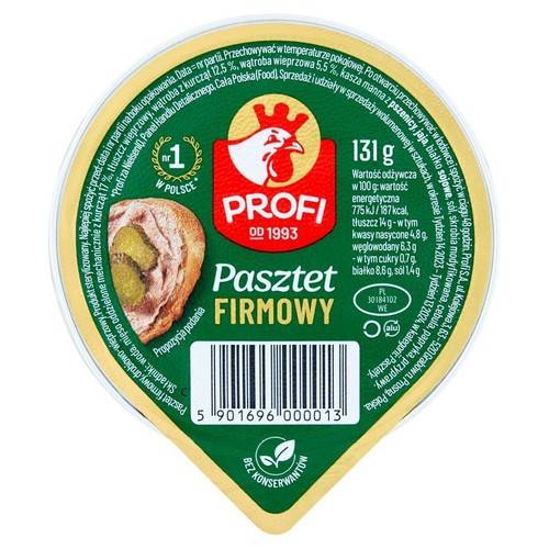 Pasztet firmowy drobiowo-wieprzowy Profi 131 g