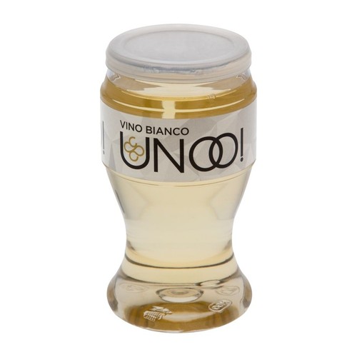 Vino Bianco białe półwytrawne alk.12% obj. UNOO! 187 ml