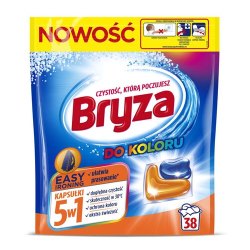 Kapsułki do prania koloru 5w1 Easy Ironing   Bryza 38 sztuk