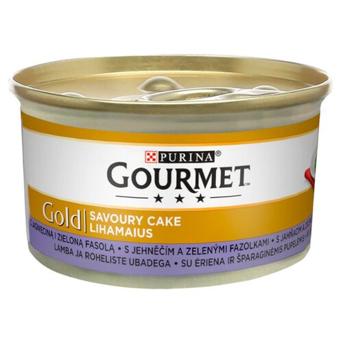 Gourmet Gold karma dla dorosłych kotów z jagnięciną i zielona fasolą Purina 85 g