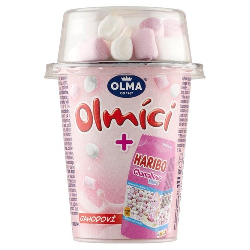 Jogurt truskawkowy z piankami Olmici 111 g