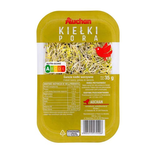 Kiełki pora Auchan 35 g