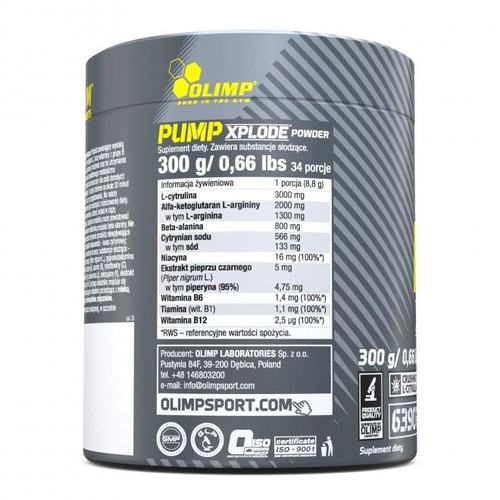 Odżywka przedtreningowa Pump Xplode proszek cola Olimp 300 g