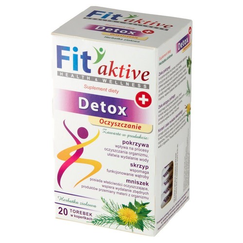 Herbata ziołowa Detox  Fit Aktive 20 torebek
