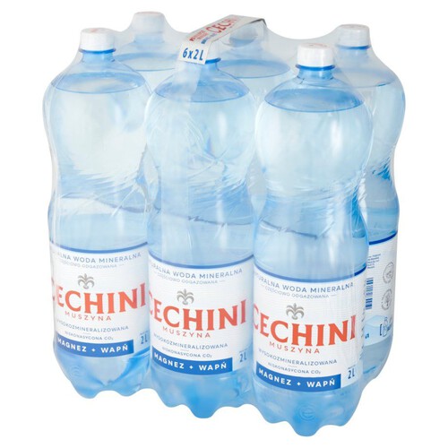 Woda mineralna gazowana Cechini Muszyna 6 x 2 l