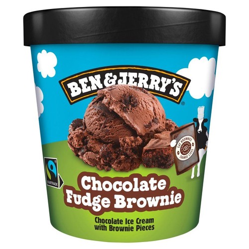 Lody czekoladowe z kawałkami ciastek brownie  Ben&Jerry's 465 ml