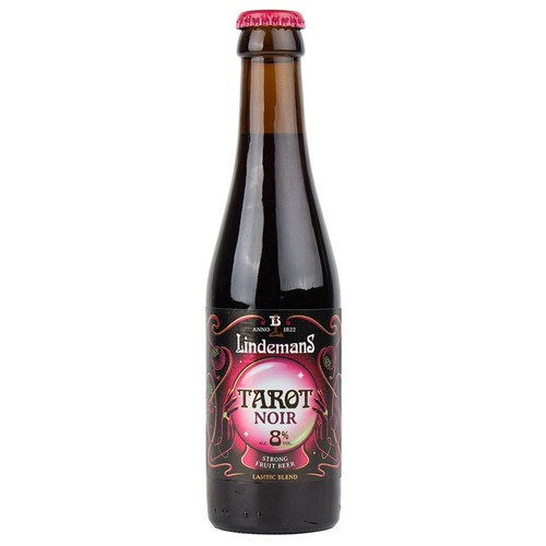 Piwo belgijskie smakowe Tarot Noir Lambic Beer o smaku ciemnych owoców alk. 8,0% obj. Lindemans 250 ml