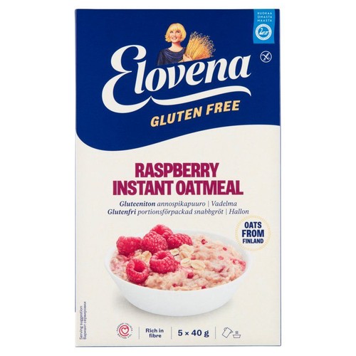 Owsianka błyskawiczna z malinami bez glutenu Elovena 5 x 40 g