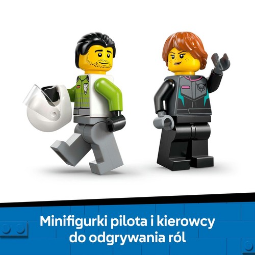 City Odrzutowiec kontra samochód 60489, zestaw z samolotem i samochodem LEGO 1 sztuka