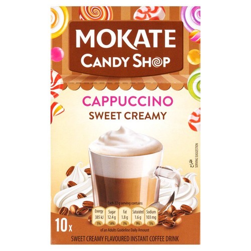 Cappuccino słodka pianka Candy Shop Mokate 10 x 22 g