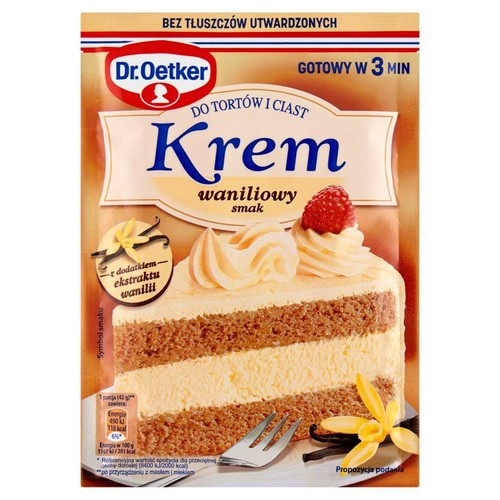 Krem do tortów i ciast smak waniliowy Dr.Oetker 105 g