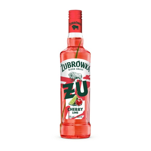 Wódka smakowa ŻU Wiśnia Limonka alk. 20,0% obj. Żubrówka  500 ml