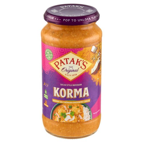 Sos korma Patak's 450 g