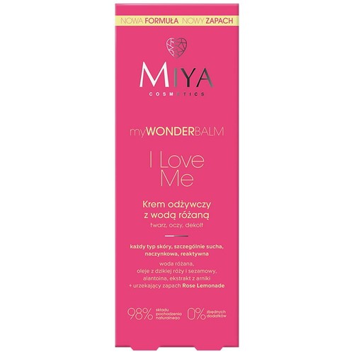 Krem odżywczy z wodą różaną Miya 75 ml