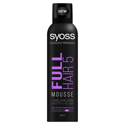 Pianka do włosów Full Hair 5  Syoss 250 ml