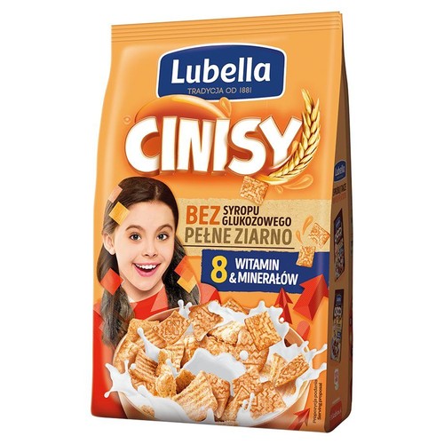 Zbożowe kwadraciki z cynamonem Lubella 500 g