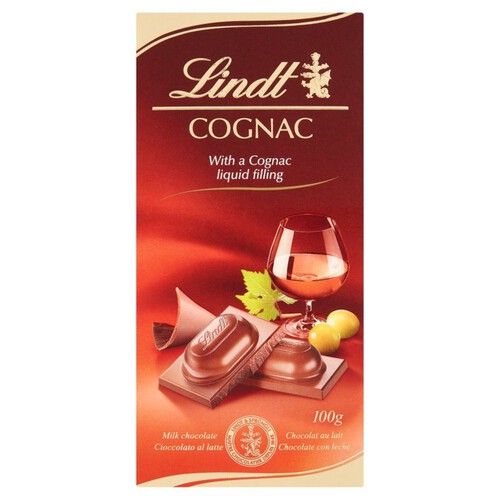 Czekolada mleczna z nadzieniem koniakowym Lindt 100 g