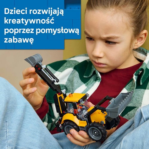 City Żółta koparko-ładowarka 60480 LEGO 1 sztuka