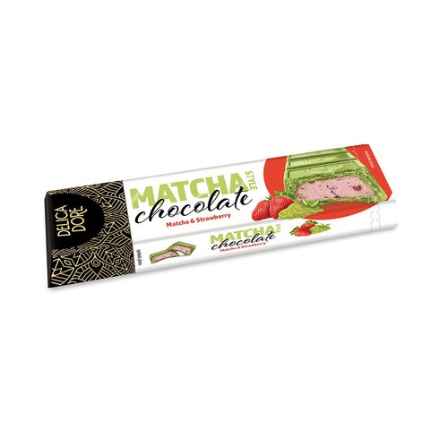 Czekolada Matcha Style z nadzieniem truskawkowym Delica Dore 74 g