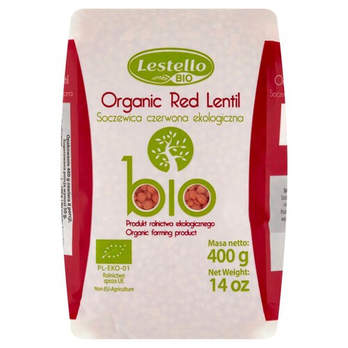 Soczewica czerwona ekologiczna Lestello 400 g