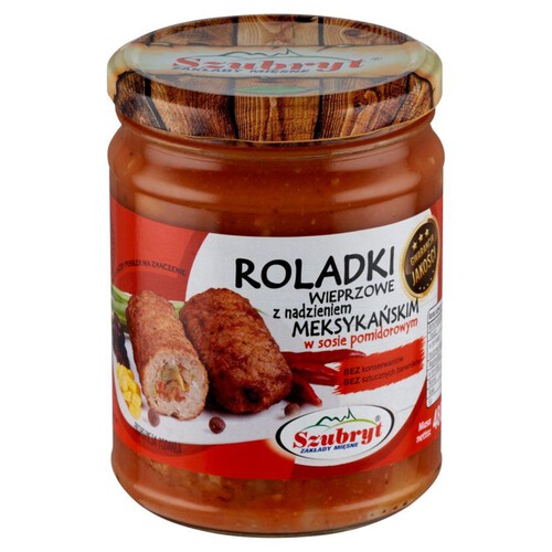 Roladki meksykańskie w sosie pomidorowym Szubryt 480 g 