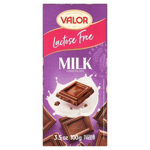 Czekolada mleczna bez laktozy Valor 100 g
