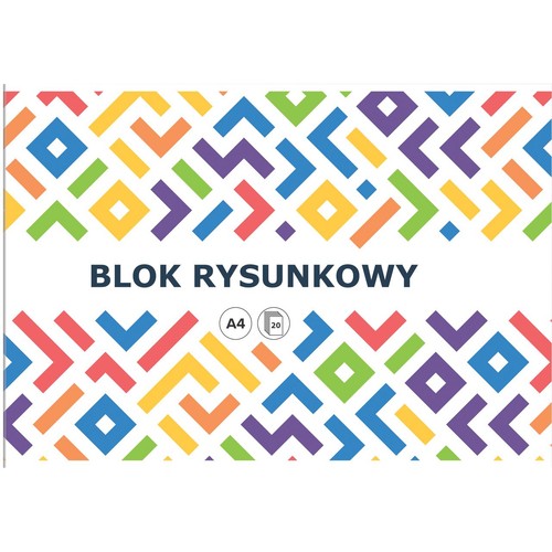 Blok rysunkowy A4 10k biały Interdruk 1 szuka