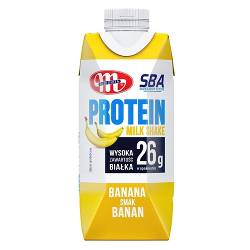 SuperBody mleczny napój proteinowy o smaku bananowym Mlekovita 350 g