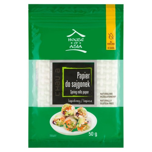 Papier do sajgonek tapiokowy bezglutenowy House of Asia 50 g