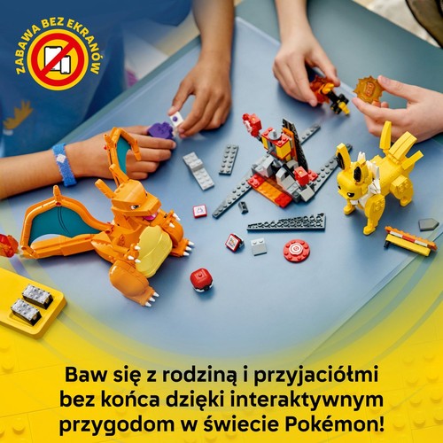 Pokémon SMART Play: Charizard kontra Jolteon - ostateczna bitwa 72167 LEGO 1 sztuka