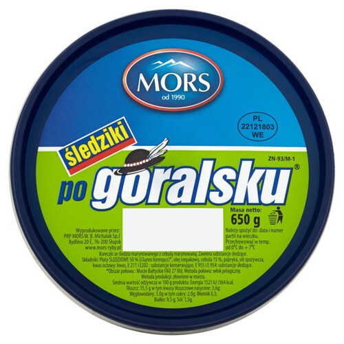 Śledziki po góralsku Mors 650 g 