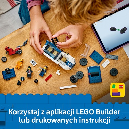 City Furgonetka policyjnego konwoju więziennego 60479, zabawka konstrukcyjna LEGO 1 sztuka