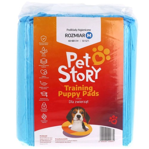 Podkłady higieniczne dla zwierząt 45 x 60 cm Pet Story 50 sztuk