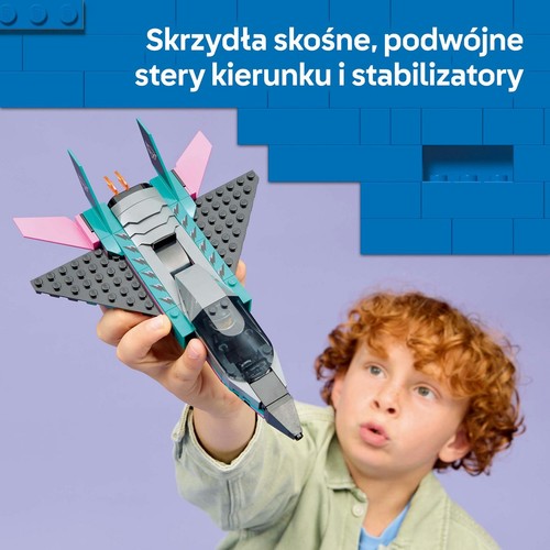 City Odrzutowiec kontra samochód 60489, zestaw z samolotem i samochodem LEGO 1 sztuka