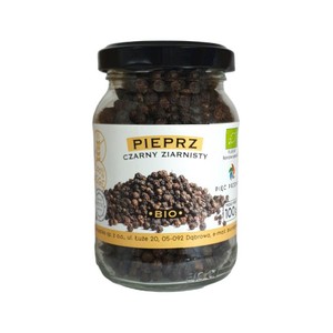 BIO Pieprz czarny ziarnisty bezglutenowy Pięć Przemian 100 g