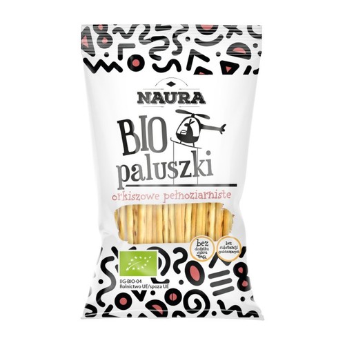 BIO Paluszki orkiszowe pełnoziarniste  Naura 45 g