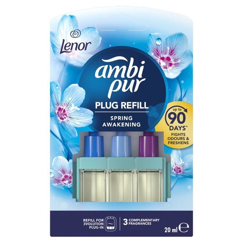 Ambi Pur Plug Refill Spring Awakening, 20 ml. Wkład do odświeżacza powietrza, działa do 90 dni, odświeża.