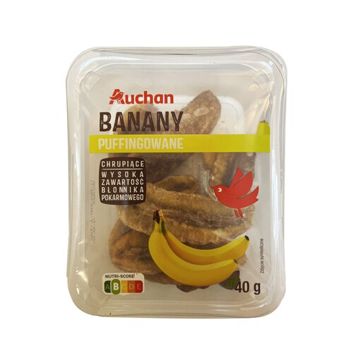 Banany puffingowane Auchan 40 g