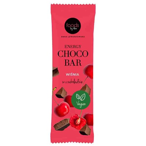 Baton Energy Choco Bar wiśnia w czekoladzie Foods by Ann 35 g