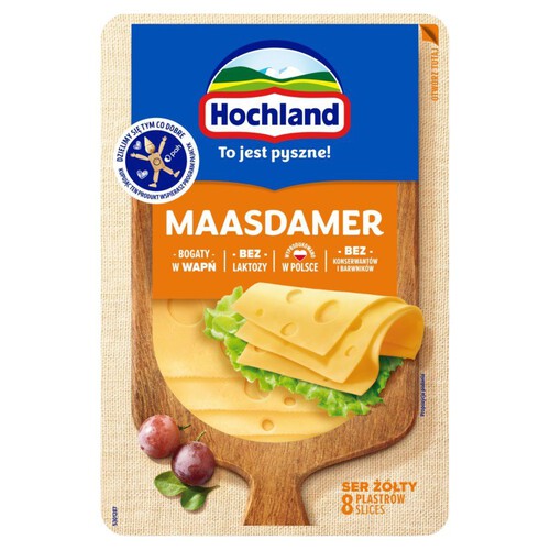 Ser maasdamer w plastrach Hochland 135 g