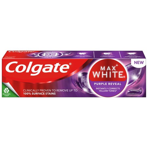 Max White Purple Reveal pasta do zębów Colgate 75 ml