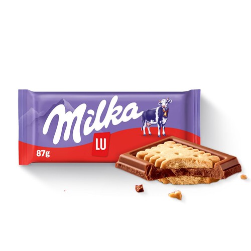 Czekolada mleczna z ciasteczkami Lu Milka 87 g