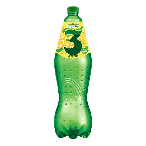 Napój gazowany 3 - cytryny Zbyszko 1,75 l