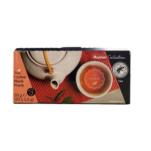 Herbata czarna o smaku brzoskwini Auchan Collection  20 torebek