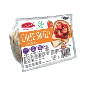 Chleb świeży z maczkiem bezglutenowy Incola 350 g