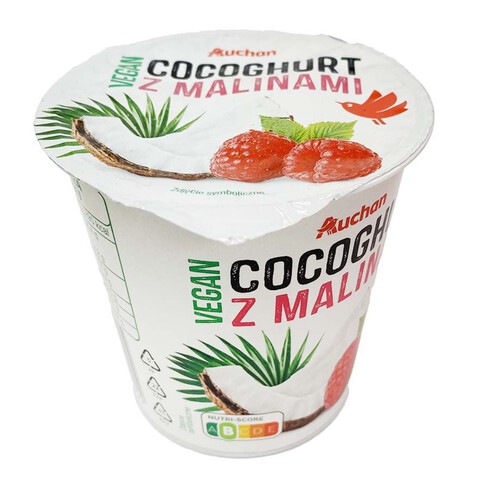 Vegan Cocoghurt z malinami Auchan 150 g