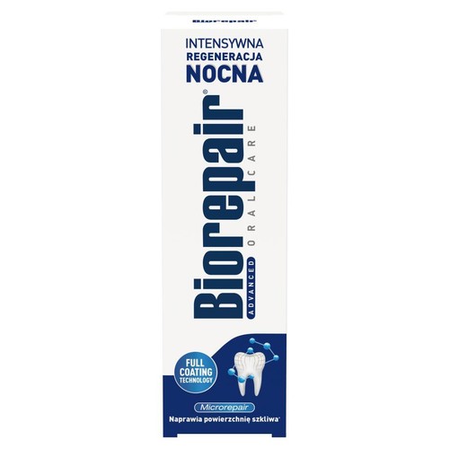 Pasta Biorepair Nocna, Advanced Oral Care. Z technologią Microrepair, regeneruje szkliwo.