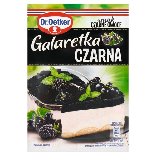 Galaretka czarna smak czarne owoce Dr.Oetker 70 g